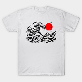 The Great Wave off Kanagawa Ink T-Shirt